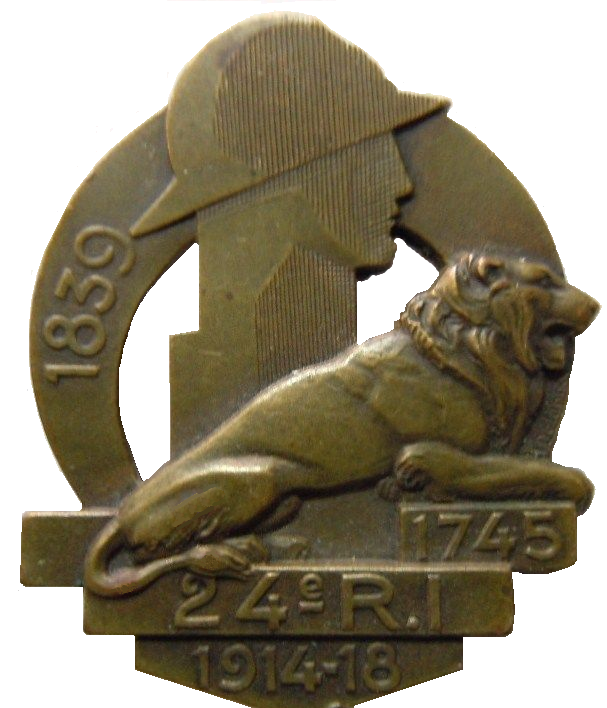 Insigne regimentaire du 24e RI France 1939